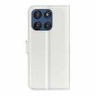 For Motorola Edge 60 / 60 Fusion Litchi Texture Horizontal Flip Leather Phone Case with Holder(White) - 3