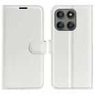 For Motorola Edge 60 Pro Litchi Texture Horizontal Flip Leather Phone Case with Holder(White) - 1