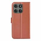 For Motorola Edge 60 Pro Litchi Texture Horizontal Flip Leather Phone Case with Holder(Brown) - 3