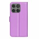 For Motorola Edge 60 Pro Litchi Texture Horizontal Flip Leather Phone Case with Holder(Purple) - 3