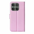 For Motorola Edge 60 Pro Litchi Texture Horizontal Flip Leather Phone Case with Holder(Pink) - 3