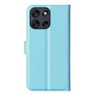 For Motorola Moto G56 5G / G66Y / G66J Litchi Texture Horizontal Flip Leather Phone Case with Holder(Blue) - 3