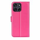 For Motorola Moto G56 5G / G66Y / G66J Litchi Texture Horizontal Flip Leather Phone Case with Holder(Rose red) - 3