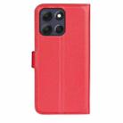For Motorola Moto G86 5G Litchi Texture Horizontal Flip Leather Phone Case with Holder(Red) - 3