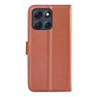 For Motorola Moto G86 5G Litchi Texture Horizontal Flip Leather Phone Case with Holder(Brown) - 3