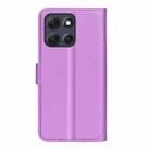 For Motorola Moto G86 5G Litchi Texture Horizontal Flip Leather Phone Case with Holder(Purple) - 3