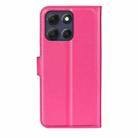 For Motorola Moto G86 5G Litchi Texture Horizontal Flip Leather Phone Case with Holder(Rose red) - 3