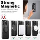 For iPhone 15 Pro Max Suteni G3 Oil Wax 360 Rotation Holder MagSafe Back Phone Case(Black) - 3