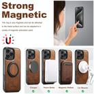 For iPhone 13 Pro Max Suteni G3 Oil Wax 360 Rotation Holder MagSafe Back Phone Case(Brown) - 3