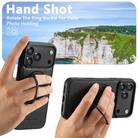 For iPhone 17 Air Suteni G3 Oil Wax 360 Rotation Holder MagSafe Back Phone Case(Black) - 3