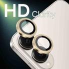 For Samsung Galaxy S25 Edge 5G NORTHJO Camera Lens Protector CD Metal Ring Tempered Glass Film(Gold) - 2