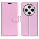 For Xiaomi Redmi 14C 4G Litchi Texture Horizontal Flip Leather Phone Case with Holder(Pink) - 1