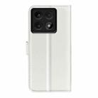 For Xiaomi 14T Pro Litchi Texture Horizontal Flip Leather Phone Case with Holder(White) - 3