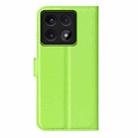 For Xiaomi 14T Pro Litchi Texture Horizontal Flip Leather Phone Case with Holder(Green) - 3