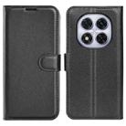 For Xiaomi Redmi Note 14 Pro 5G Litchi Texture Horizontal Flip Leather Phone Case with Holder(Black) - 1