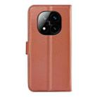 For Xiaomi Redmi Note 14 Pro+ Litchi Texture Horizontal Flip Leather Phone Case with Holder(Brown) - 3
