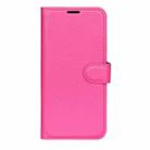 For Xiaomi Redmi Note 14 Pro+ Litchi Texture Horizontal Flip Leather Phone Case with Holder(Rose Red) - 2