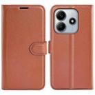 For Xiaomi Redmi Note 14 5G Litchi Texture Horizontal Flip Leather Phone Case with Holder(Brown) - 1
