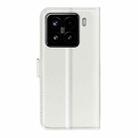 For Xiaomi 15 Litchi Texture Horizontal Flip Leather Phone Case with Holder(White) - 3