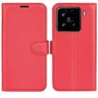 For Xiaomi 15 Litchi Texture Horizontal Flip Leather Phone Case with Holder(Red) - 1