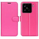 For Xiaomi 15 Litchi Texture Horizontal Flip Leather Phone Case with Holder(Rose Red) - 1