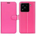 For Xiaomi 15 Pro Litchi Texture Horizontal Flip Leather Phone Case with Holder(Rose Red) - 1