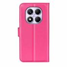 For Xiaomi Redmi Note 14 Pro 4G Litchi Texture Horizontal Flip Leather Phone Case with Holder(Rose Red) - 3