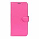 For Xiaomi Poco M7 Pro 5G Litchi Texture Horizontal Flip Leather Phone Case with Holder(Rose red) - 2