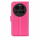For Xiaomi 15 Ultra Litchi Texture Horizontal Flip Leather Phone Case with Holder(Rose Red) - 3
