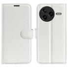 For Redmi K80 Pro / Poco F7 Ultra Litchi Texture Horizontal Flip Leather Phone Case with Holder(White) - 1