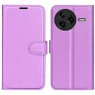 For Redmi K80 Pro / Poco F7 Ultra Litchi Texture Horizontal Flip Leather Phone Case with Holder(Purple) - 1