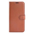 For Redmi Note 14 4G 164.84mm Litchi Texture Horizontal Flip Leather Phone Case with Holder(Brown) - 2