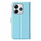 For Redmi Note 14 4G 164.84mm Litchi Texture Horizontal Flip Leather Phone Case with Holder(Blue) - 3