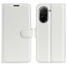 For Redmi A5 4G 173.3mm Litchi Texture Horizontal Flip Leather Phone Case with Holder(White) - 1