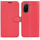 For Redmi A5 4G 173.3mm Litchi Texture Horizontal Flip Leather Phone Case with Holder(Red) - 1