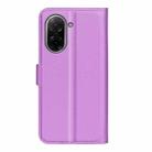 For Redmi A5 4G 173.3mm Litchi Texture Horizontal Flip Leather Phone Case with Holder(Purple) - 3