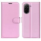 For Redmi A5 4G 173.3mm Litchi Texture Horizontal Flip Leather Phone Case with Holder(Pink) - 1
