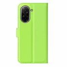 For Redmi A5 4G 173.3mm Litchi Texture Horizontal Flip Leather Phone Case with Holder(Green) - 3