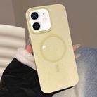 For iPhone 11 Glitter MagSafe Thin Circle TPU Phone Case(Yellow) - 1