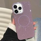 For iPhone 11 Pro Max Glitter MagSafe Thin Circle TPU Phone Case(Purple) - 1