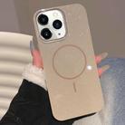 For iPhone 11 Pro Max Glitter MagSafe Thin Circle TPU Phone Case(Orange) - 1