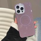 For iPhone 13 Pro Glitter MagSafe Thin Circle TPU Phone Case(Purple) - 1