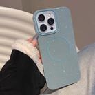 For iPhone 13 Pro Max Glitter MagSafe Thin Circle TPU Phone Case(Green) - 1