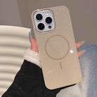 For iPhone 15 Pro Max Glitter MagSafe Thin Circle TPU Phone Case(Orange) - 1