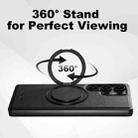 For Samsung Galaxy S25 Ultra 5G Suteni G3 Oil Wax 360 Rotation Holder MagSafe Back Phone Case(Black) - 3