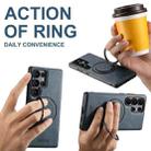 For Samsung Galaxy S24 Ultra 5G Suteni G3 Oil Wax 360 Rotation Holder MagSafe Back Phone Case(Blue) - 2