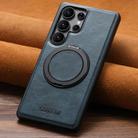 For Samsung Galaxy S23+ 5G Suteni G3 Oil Wax 360 Rotation Holder MagSafe Back Phone Case(Blue) - 2