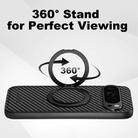For Google Pixel 8 Suteni G3 Carbon Fiber Leather 360 Rotation Holder MagSafe Phone Case(Black) - 2