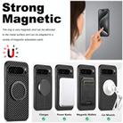 For Google Pixel 8 Suteni G3 Carbon Fiber Leather 360 Rotation Holder MagSafe Phone Case(Black) - 3