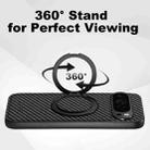 For Google Pixel 10 Pro Suteni G3 Carbon Fiber Leather 360 Rotation Holder MagSafe Phone Case(Black) - 2